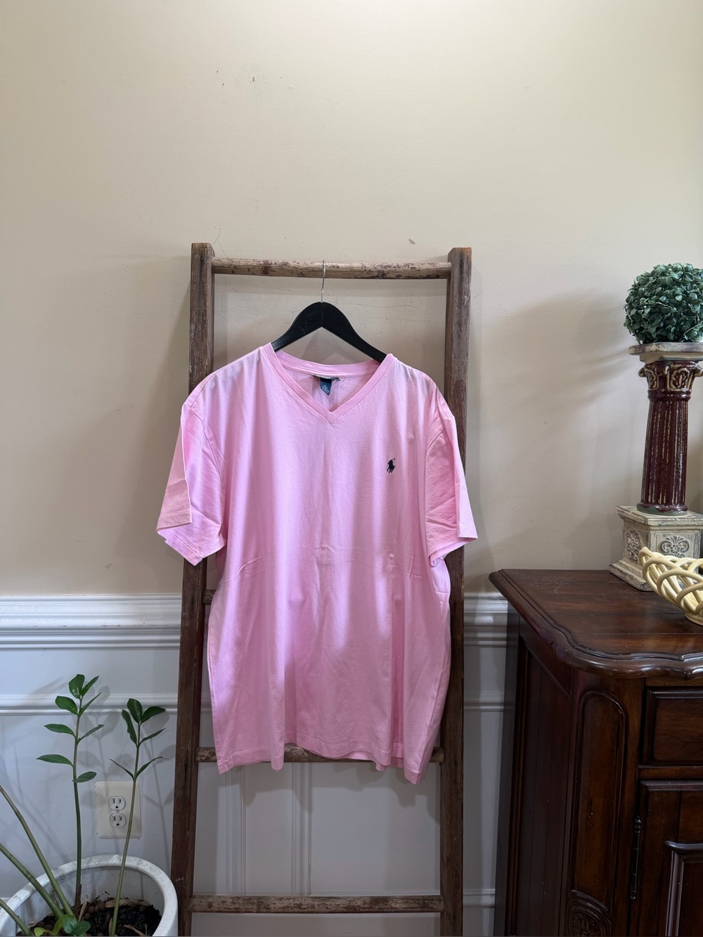 Polo Ralph Lauren Pink V-Neck Polo Shirt